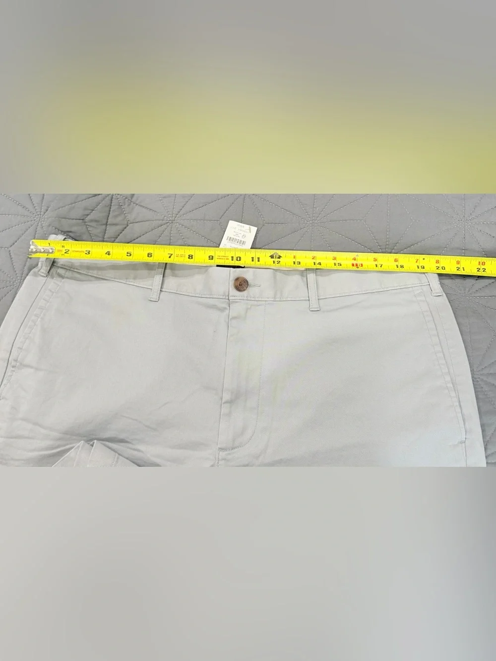 J. Crew Light Gray Flat-Front Stretch Shorts